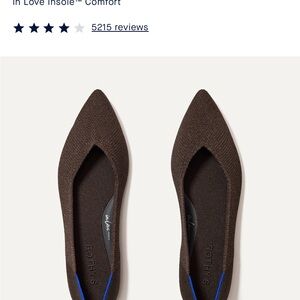 Rothy's Brown Pointed-Toe Flats